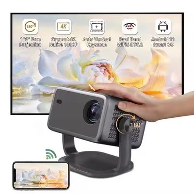 Harga yang bagus Auto Focus 1080p Mini Portable Theater DLP Projector 8k 320 ANSI Lumens on line