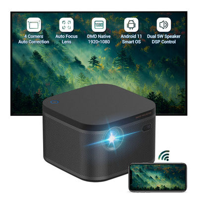 Harga yang bagus 700ANSI 1080P Wifi Smart Mini Projector DLP LED Untuk Presentasi OEM on line