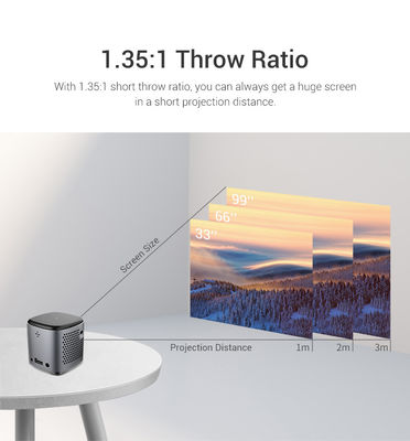 Harga yang bagus Outdoor Camping kompak DLP Mini Proyektor 4k Smart Video Android Cube on line