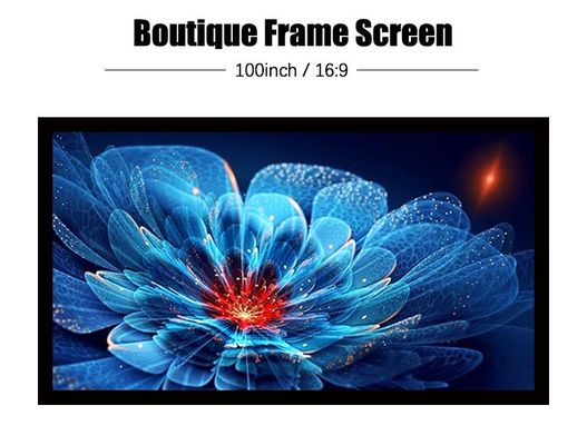 Harga yang bagus Indoor Short Throw Fixed LCD Projector Screen 4K Ultra HD 100inch Untuk Bioskop on line