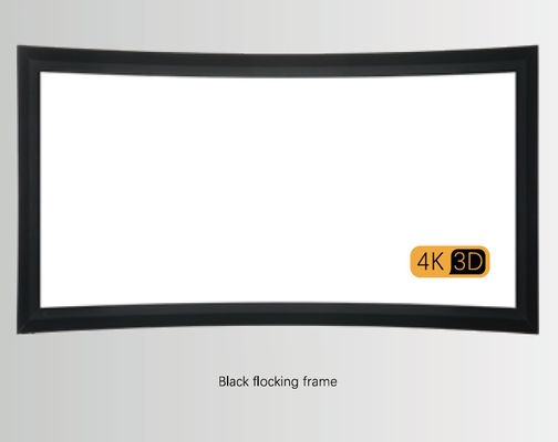 Harga yang bagus Home Cinema Auditorium Proyektor Layar Arc Frame Retractable Wall Mounted 100 Inch on line