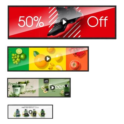 Harga yang bagus VGA Digital Signage LCD Reklam layar Monitor 240V 1920x1080 on line