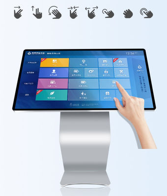 Harga yang bagus Multimedia Horizontal Smart Kiosks Touch Digital Signage Mesin 1920x1080 on line