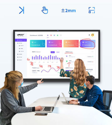 Harga yang bagus Touchable Interactive LCD Screen Display Multimedia Mesin Pengajaran 75Inch on line